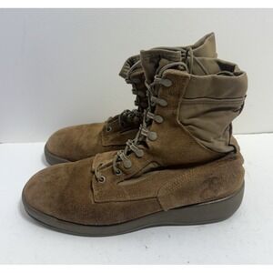 USMC Military Boots Tan Combat Men's Size 9 R Lace Up High Vibram Soles
